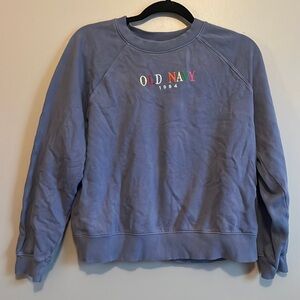 Blue Old Navy Crewneck Sweatshirt